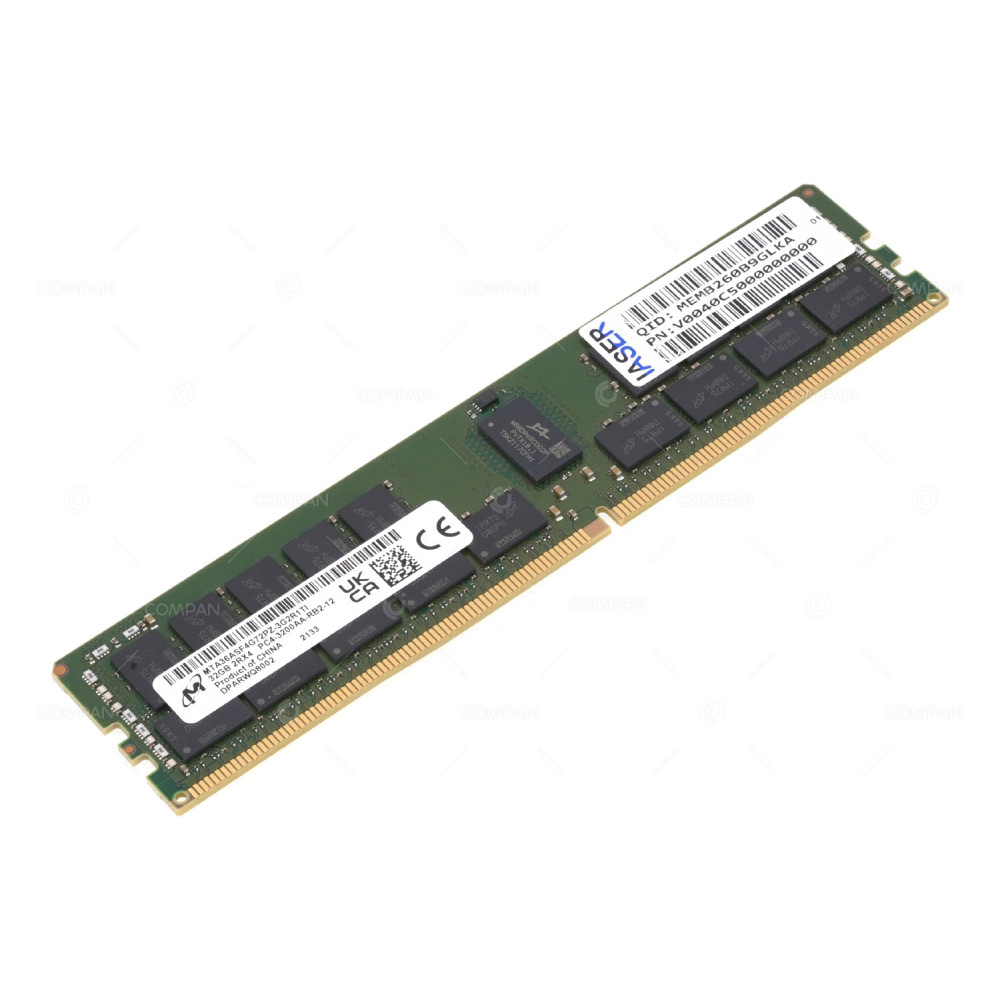 MTA36ASF4G72PZ-3G2R1  MICRON DDR4 32GB 2RX4 PC4-25600 3200MHZ RDIMM CL22